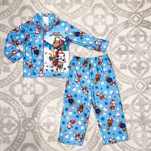 Nickelodeon Other - Paw Patrol Toddler Kids Flannel Coat Style Pajamas Set